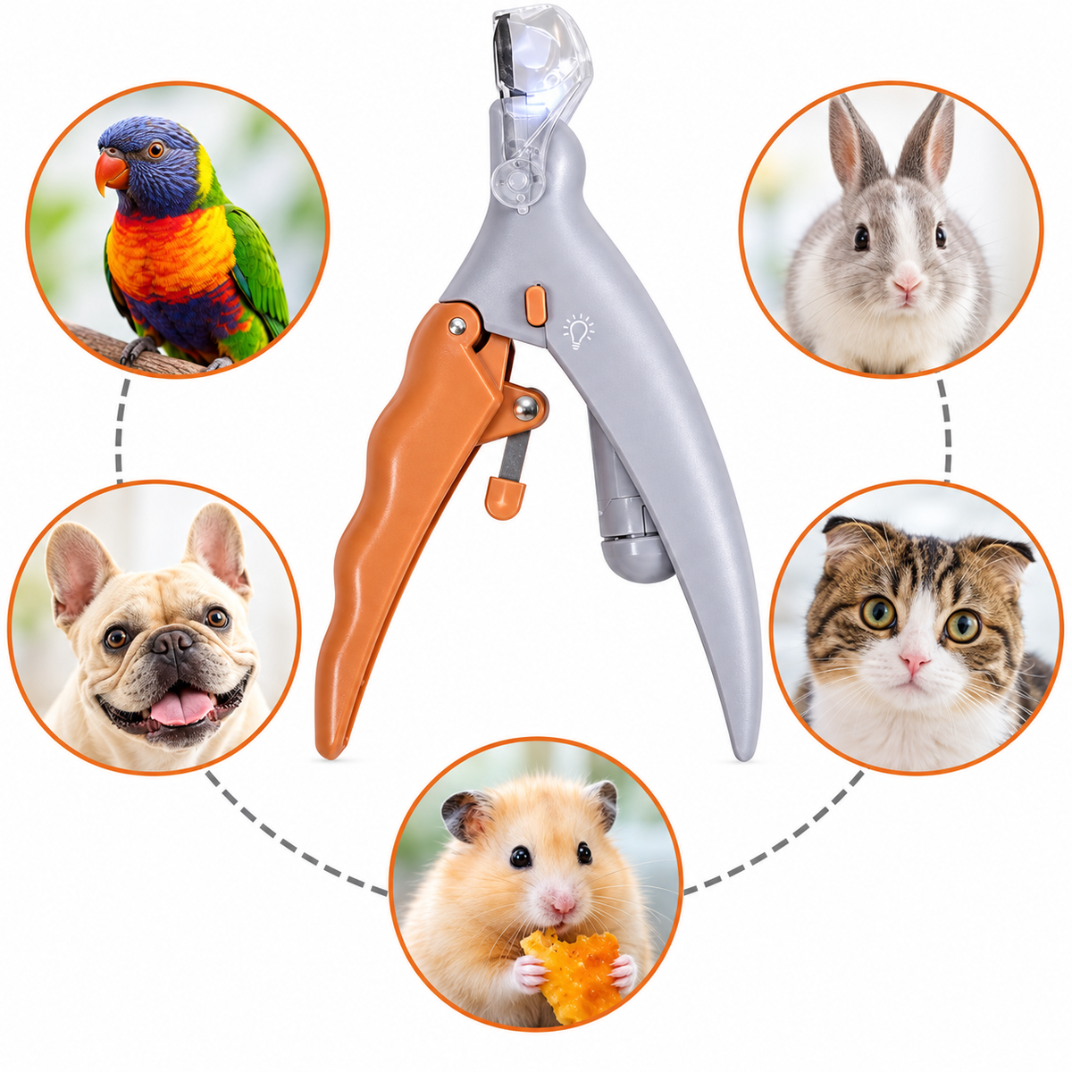 🐾 LED Pet Nail Clippers – Safer, Easier Trimming for Dogs & Cats